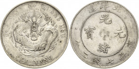China
Kuang-Hsu 1874-1908 Dollar 1908 (= Jahr 34). Provinz Chihli (Peiyang) L/M 465 KM Y 73.2 Davenport 188 Sehr schön