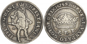 Dänemark
Christian IV. 1588-1648 Krone 1624, Kopenhagen Dickstück Hede 127 18.66 g. Attraktives Exemplar. Min. Randfehler, sehr schön-vorzüglich