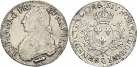Frankreich
Ludwig XVI. 1774-1793 Écu aux lauriers 1788, Q-Perpignan Gadoury 356 Droulers 808 Duplessy 1708 Davenport 1333 Sehr schön-vorzüglich