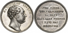 Bayern
Maximilian I. Joseph 1806-1825 Silbermedaille 1819 (J. Lösch) Präsent der Stände zum Jahrestag der Verfassung. Brustbild nach rechts / 6 Zeile...