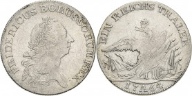 Brandenburg-Preußen
Friedrich II., der Große 1740-1786 Taler 1764, A-Berlin Mit Kerbrand. Variante mit Punkt nach REX und auf der rechten Seite der W...
