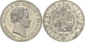 Brandenburg-Preußen
Friedrich Wilhelm III. 1797-1840 Taler 1831, A-Berlin Olding 182 AKS 17 Jaeger 62 Kahnt 370 Davenport 763 Fast prägefrisch