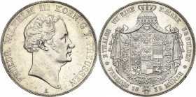 Brandenburg-Preußen
Friedrich Wilhelm III. 1797-1840 Doppeltaler 1839, A-Berlin Olding 179 AKS 9 Jaeger 64 Kahnt 372 Davenport 765 Kl. Kratzer, fast ...