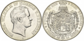 Brandenburg-Preußen
Friedrich Wilhelm IV. 1840-1861 Doppeltaler 1841, A-Berlin Olding 301 AKS 69 Jaeger 71 Kahnt 381 Davenport 766 Rand leicht bearbe...