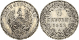 Brandenburg-Preußen
Friedrich Wilhelm IV. 1840-1861 6 Kreuzer 1852, A-Berlin Für Hohenzollern Olding 352 AKS 22 Jaeger 21 Prachtexemplar. Prägefrisch...