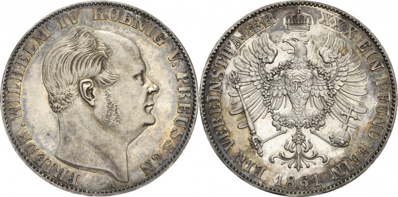 Brandenburg-Preußen
Friedrich Wilhelm IV. 1840-1861 Taler 1861, A-Berlin Sterbe...