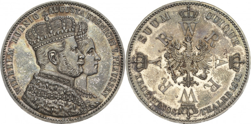 Brandenburg-Preußen
Wilhelm I. 1861-1888 Taler 1861, A-Berlin Krönung Olding 40...