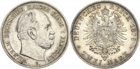 Preußen
Wilhelm I. 1861-1888 2 Mark 1876 B Jaeger 96 Fast vorzüglich/vorzüglich-Stempelglanz