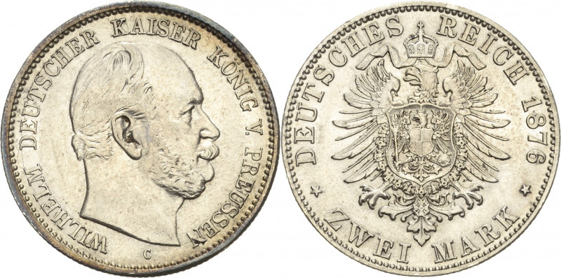 Preußen
Wilhelm I. 1861-1888 2 Mark 1876 C Jaeger 96 Min. Randfehler, vorzüglic...