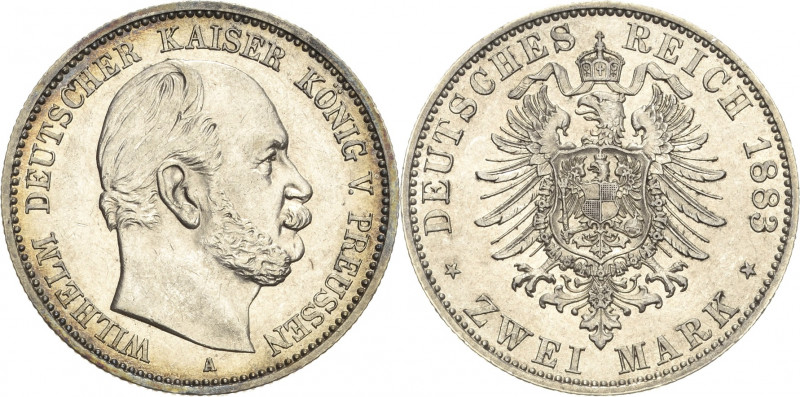 Preußen
Wilhelm I. 1861-1888 2 Mark 1883 A Jaeger 96 Fast vorzüglich/vorzüglich...