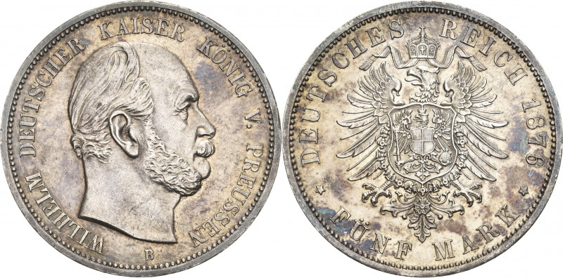 Preußen
Wilhelm I. 1861-1888 5 Mark 1876 B Jaeger 97 Leicht berieben, vorzüglic...