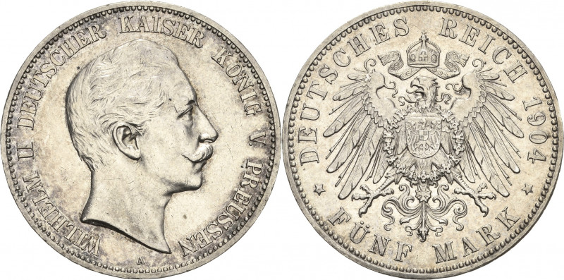 Preußen
Wilhelm II. 1888-1918 5 Mark 1904 A Jaeger 104 Fast vorzüglich/vorzügli...