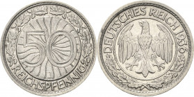 50 Reichspfennig 1936 J Jaeger 324 Vorzüglich