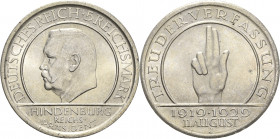 5 Reichsmark 1929 J Verfassung Jaeger 341 Kl. Kratzer, vorzüglich-Stempelglanz