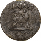 Deutschland
 Wachssiegel Knieender Engel vor Heiligenfigur, darunter Madonna dolorosa. Das Ganze unter Architekturelementen. 70 mm, 22,28 g. Daran di...