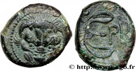 BRUTTIUM - REGGIO
Type : Unité 
Date : c. 425-410 
Mint name / Town : Rhégium, Bruttium 
Metal : bronze 
Diameter : 17  mm
Orientation dies : 5  h.
We...