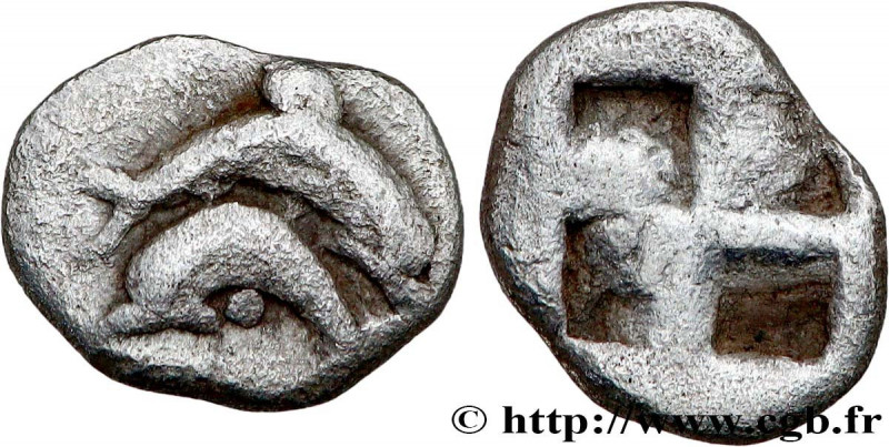 THRACE - THRACIAN ISLANDS - THASOS
Type : Obole 
Date : c. 435-411 AC. 
Mint nam...
