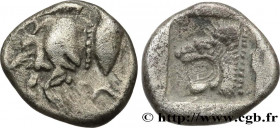 MYSIA – KYZIKOS / CYZICUS
Type : Trihemiobole 
Date : c. 480-450 AC. 
Mint name / Town : Cyzique, Mysie 
Metal : silver 
Diameter : 10,5  mm
Orientati...