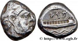 PHOENICIA - ARADOS
Type : Statère 
Date : an 13 = 338/7 AC 
Mint name / Town : Arados, Phénicie 
Metal : silver 
Diameter : 19,5  mm
Orientation dies ...