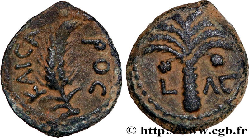 JUDAEA - ROMAN GOVERNORS
Type : Prutah 
Date : an 36 
Mint name / Town : Jérusal...