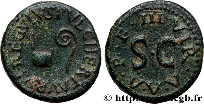 AUGUSTUS
Type : Quadrans 
Date : 8 AC. 
Mint name / Town : Rome 
Metal : copper ...