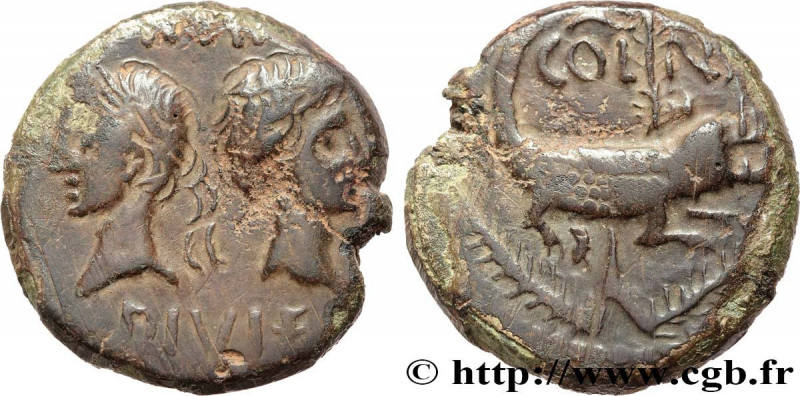 AUGUSTUS and AGRIPPA
Type : Dupondius 
Date : c. 9/8-3 AC. 
Mint name / Town : N...