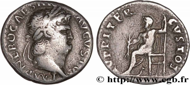 NERO
Type : Denier 
Date : c. 66-67 
Mint name / Town : Rome 
Metal : silver 
Mi...