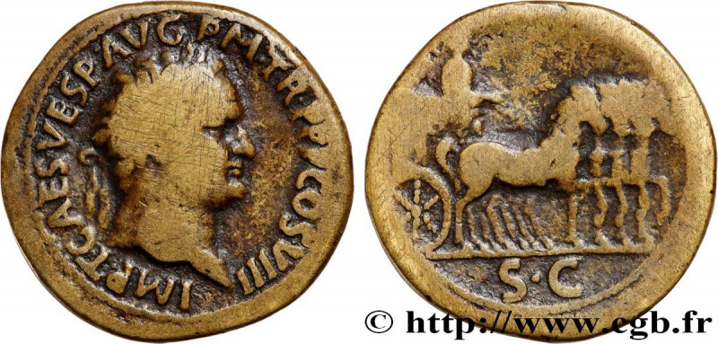 TITUS
Type : Sesterce 
Date : 80 
Mint name / Town : Rome 
Metal : bronze 
Diame...