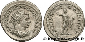 CARACALLA
Type : Antoninien 
Date : 215 
Mint name / Town : Rome 
Metal : silver 
Millesimal fineness : 500  ‰
Diameter : 24  mm
Orientation dies : 6 ...