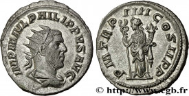 PHILIPPUS
Type : Antoninien 
Date : 247 
Mint name / Town : Rome 
Metal : billon 
Millesimal fineness : 450  ‰
Diameter : 22  mm
Orientation dies : 7 ...