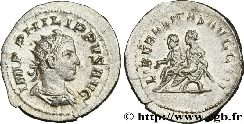 PHILIPPUS II
Type : Antoninien 
Date : 249 
Mint name / Town : Rome 
Metal : bil...