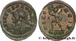 PROBUS
Type : Aurelianus 
Date : 281 
Mint name / Town : Ticinum 
Metal : billon 
Millesimal fineness : 50  ‰
Diameter : 24,5  mm
Orientation dies : 1...