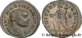 MAXIMIANUS HERCULIUS
Type : Follis ou nummus 
Date : 302 - mi 304 
Date : 300-304 
Mint name / Town : Lyon 
Metal : copper 
Diameter : 27,5  mm
Orient...