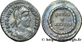 JULIAN II THE PHILOSOPHER
Type : Silique 
Date : 361-362 
Mint name / Town : Lyon 
Metal : silver 
Millesimal fineness : 900  ‰
Diameter : 17  mm
Orie...