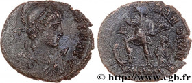 THEODOSIUS I
Type : Maiorina pecunia 
Date : 379-383 
Mint name / Town : Atelier indéterminé 
Metal : copper 
Diameter : 19,5  mm
Orientation dies : 6...