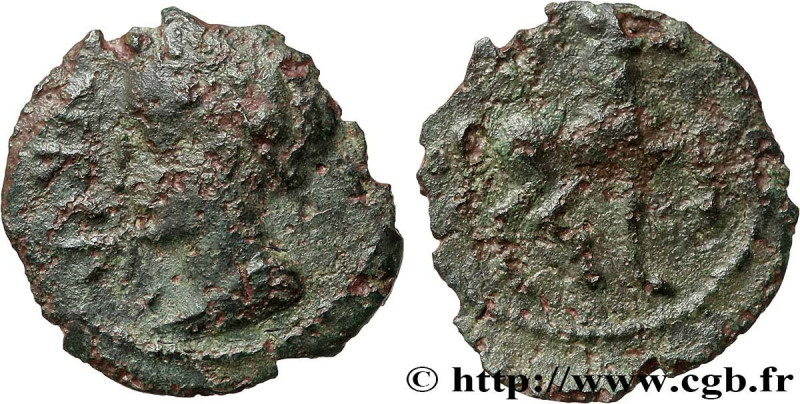 GALLIA - ARVERNI (Area of Clermont-Ferrand)
Type : Bronze VERCA 
Date : c. 120-6...