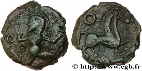 GALLIA BELGICA - BELLOVACI (Area of Beauvais)
Type : Bronze au personnage courant, à l’astre 
Date : c. Ier siècle avant J.-C. 
Mint name / Town : Bea...