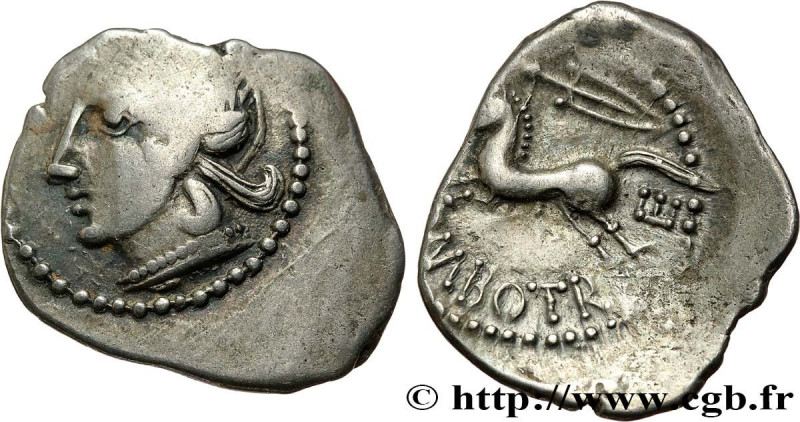 GALLIA - BITURIGES CUBI (Area of Bourges)
Type : Denier CAMBOTRE 
Date : c. 60-5...