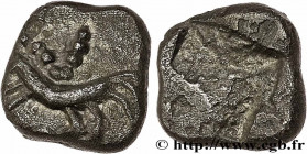 MASSALIA - MARSEILLE
Type : Hémiobole à l’Hippalectryon 
Date : c. 470-460 AC. 
Mint name / Town : Marseille (13) 
Metal : silver 
Diameter : 8  mm
We...