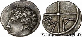 MASSALIA - MARSEILLE
Type : Obole MA, tête à gauche 
Date : c. 121-82 AC. 
Mint name / Town : Marseille (13) 
Metal : silver 
Diameter : 9,5  mm
Orien...