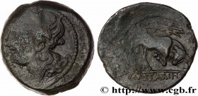 MASSALIA - MARSEILLE
Type : Bronze lourd au taureau, revers au foudre 
Date : c. 220-211 AC. 
Mint name / Town : Marseille (13) 
Metal : bronze 
Diame...