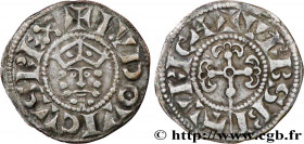 LOUIS VII THE YOUNG
Type : Denier 
Date : n.d. 
Mint name / Town : Bourges 
Metal : silver 
Diameter : 21  mm
Orientation dies : 6  h.
Weight : 1,07  ...