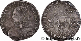 CHARLES IX
Type : Demi-teston, 2e type 
Date : MDLXVI 
Date : 1566 
Mint name / Town : Toulouse 
Quantity minted : 193239 
Metal : silver 
Millesimal ...