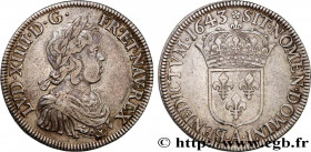 LOUIS XIV "THE SUN KING"
Type : Écu à la mèche courte 
Date : 1643 
Mint name / Town : Paris, Monnaie de Matignon 
Quantity minted : 336726 
Metal : s...