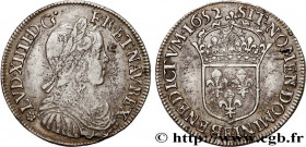 LOUIS XIV "THE SUN KING"
Type : Demi-écu à la mèche longue 
Date : 1652 
Mint name / Town : Tours 
Quantity minted : 262237 
Metal : silver 
Millesima...