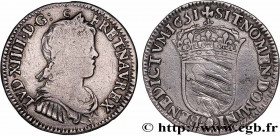 LOUIS XIV "THE SUN KING"
Type : Quart d'écu à la mèche longue 
Date : 1651 
Mint name / Town : Rennes 
Quantity minted : 157920 
Metal : silver 
Mille...
