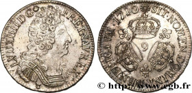 LOUIS XIV "THE SUN KING"
Type : Écu aux trois couronnes 
Date : 1710 
Mint name / Town : Rennes 
Quantity minted : 1003501 
Metal : silver 
Millesimal...