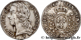 LOUIS XV THE BELOVED
Type : Dixième d'écu dit “au bandeau” 
Date : 1747 
Mint name / Town : Lille 
Quantity minted : 32370 
Metal : silver 
Millesimal...