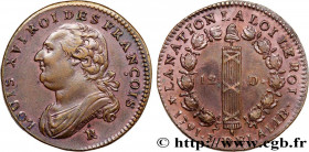 LOUIS XVI
Type : 12 deniers dit "au faisceau", type FRANCOIS 
Date : 1791 
Mint name / Town : Orléans 
Metal : copper 
Diameter : 30  mm
Orientation d...