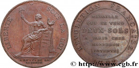 REVOLUTION COINAGE / CONFIANCE (MONNAIES DE…)
Type : Monneron de 2 sols à la Liberté 
Date : 1792 
Mint name / Town : Birmingham, Soho 
Metal : copper...